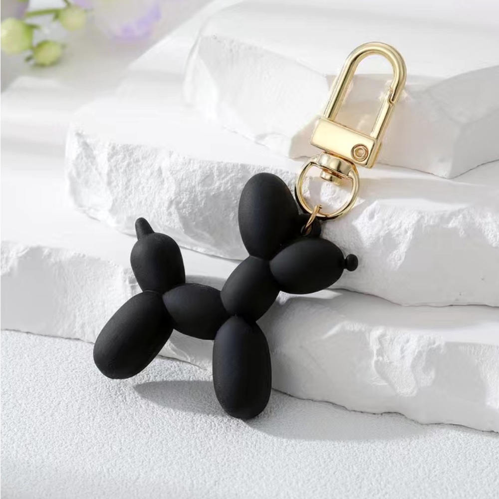 NIP Adorable Balloon Dog Keychain Bag Accessory - Picture 3 of 3